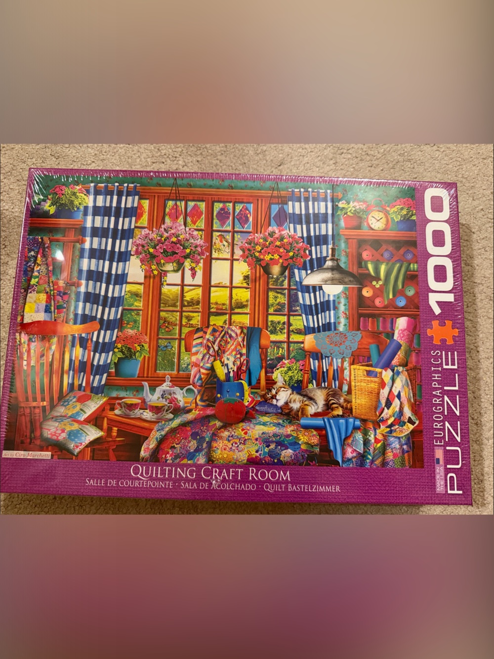 NEW Eurographics 1000-Piece Puzzle - Quilting Craft Room